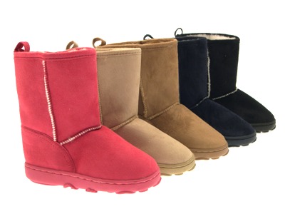 Georgia Boot G5153 12 Wellington (Barracuda Gold) Men's W... This boot is made from real suede to protect little feet, and lined in faux shearling fur. She's going to love these boots. The Lands' End Girls' Skylar Bootie Clogs are available in .